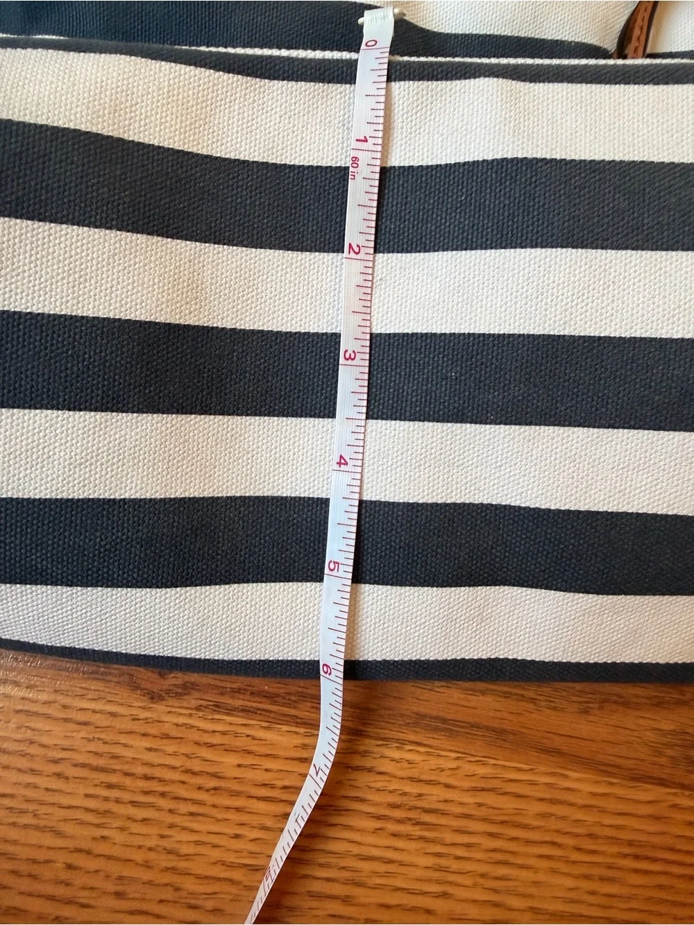 Michael Kors Marina Navy and White Striped Rope-Handle Tote Like New - Picture 12 of 12